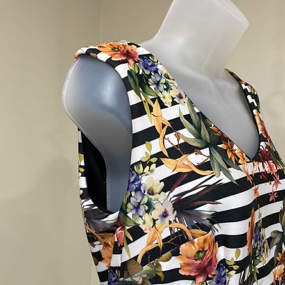 NWOT Chetta B striped floral dress.  Size 6 S small - Picture 5 of 13